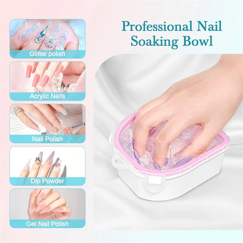 AT05-Acrylic Nail Remover Dip Powder Soak Off Bowl Manicure Bowl,Double Layer Nail Soaking Tray 4 Pcs
AT05-Acrylic Nail Remover Dip Powder Soak Off Bowl Manicure Bowl,Double Layer Nail Soaking Tray 4 Pcs