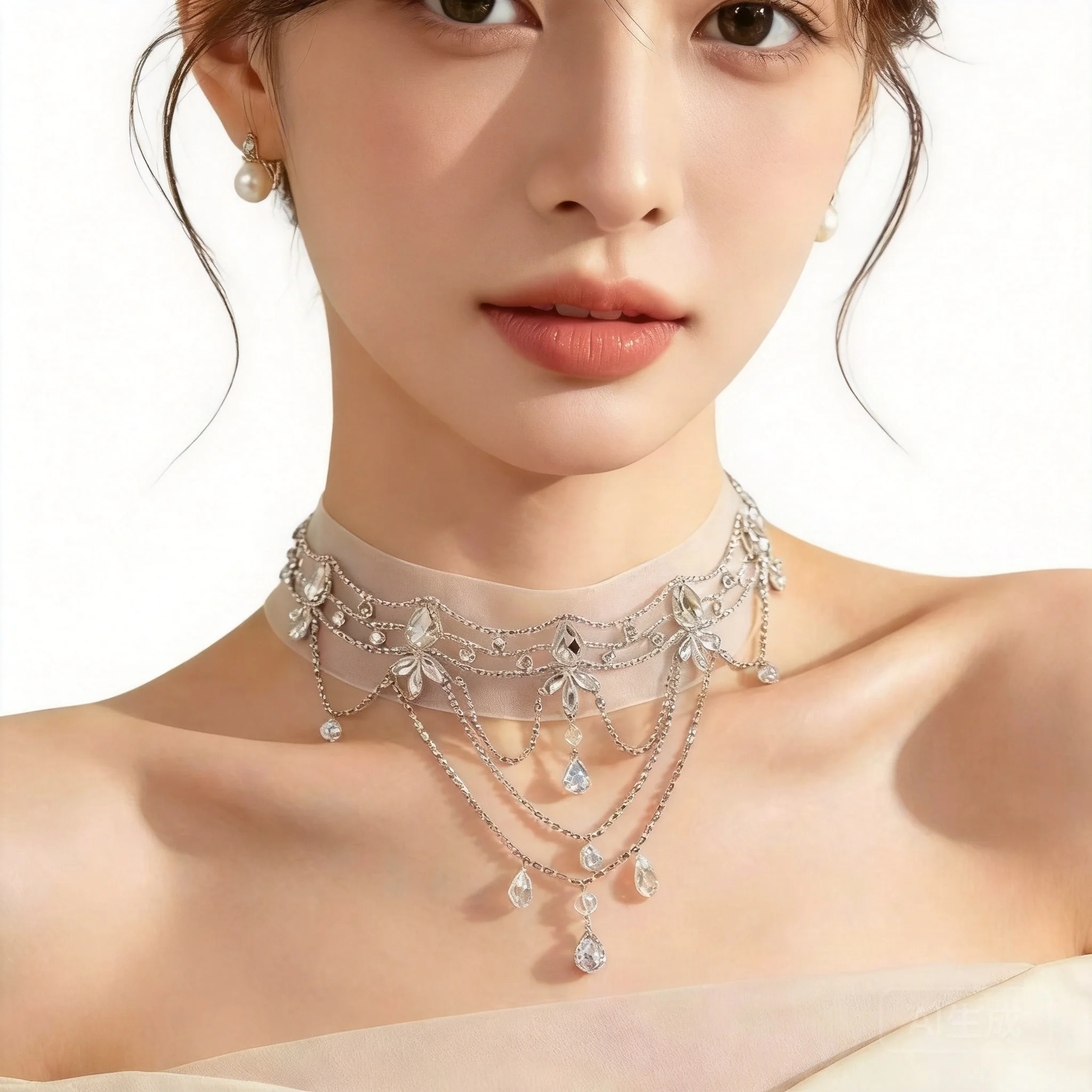 Chinese Style Lucky Sparkly Rhinestone Crystal Flower Faux Pearl Tassel Choker Necklace Bridal Wedding Party Jewelry Elegant Wom
Chinese Style Lucky Sparkly Rhinestone Crystal Flower Faux Pearl Tassel Choker Necklace Bridal Wedding Party Jewelry Elegant Wom