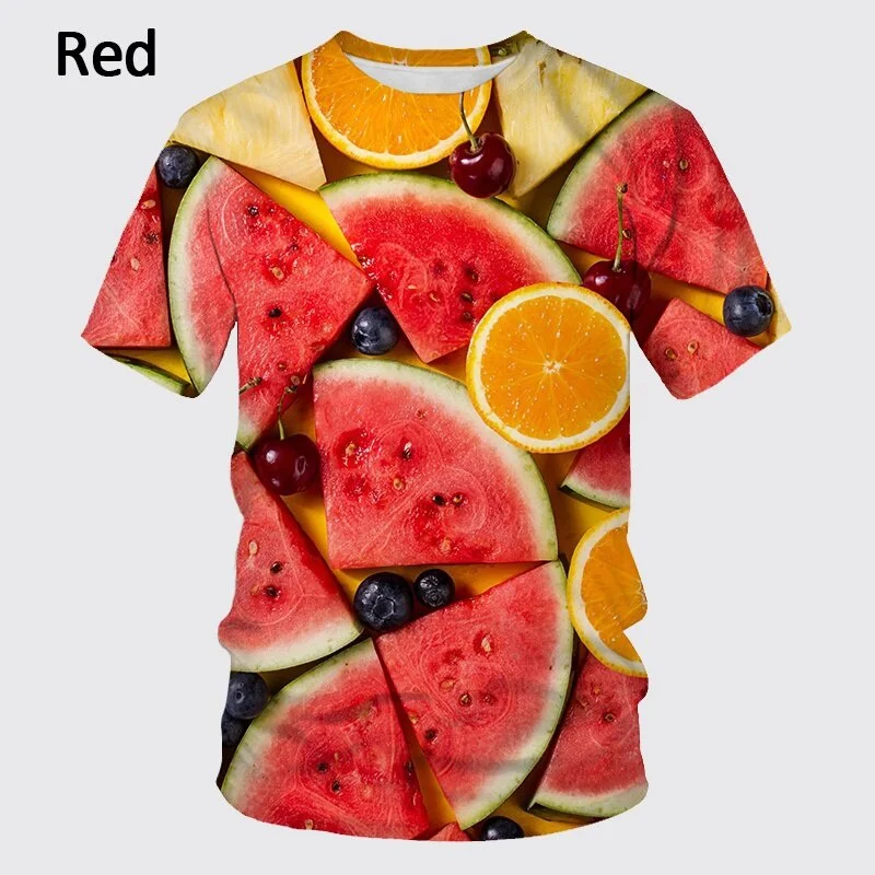 Men and Women 3d Short Sleeve Strawberry Spoof Fun Realistic Food Strawberry Food Tee Shirt Summer Casual T-shirt
Men and Women 3d Short Sleeve Strawberry Spoof Fun Realistic Food Strawberry Food Tee Shirt Summer Casual T-shirt