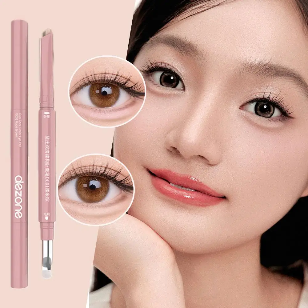 1pcs Double Ended Silkworm Pencil Highlighter Makeup Pen Nude Liquid Contour Liner Eye Brightener Make Up Stick Mulitfuntional 
1pcs Double Ended Silkworm Pencil Highlighter Makeup Pen Nude Liquid Contour Liner Eye Brightener Make Up Stick Mulitfuntional