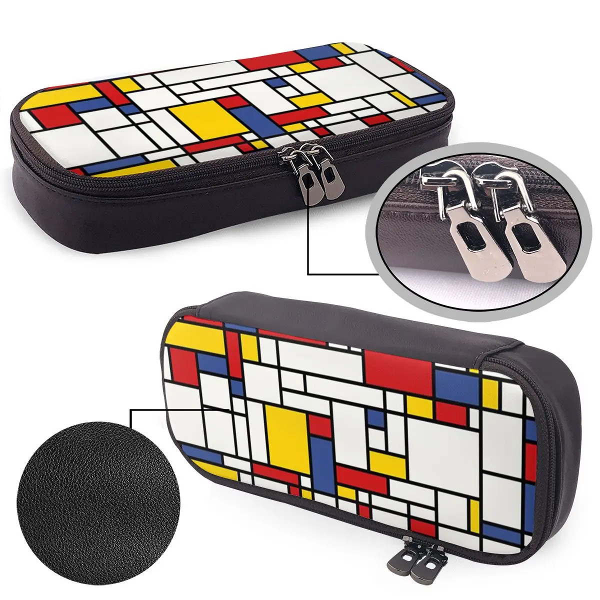 Piet Mondrian Leather Pencil Case for Students Gifts Pen Box Pencil Bag Stationery Supplies
Piet Mondrian Leather Pencil Case for Students Gifts Pen Box Pencil Bag Stationery Supplies