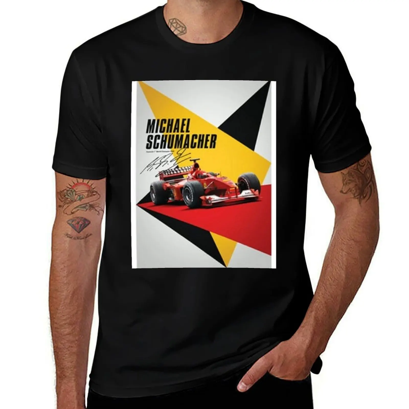 Micheal Shumacher Poster T-Shirt Classic Crew Neck Cotton T-Shirt
Micheal Shumacher Poster T-Shirt Classic Crew Neck Cotton T-Shirt