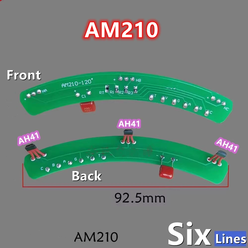 AM210 AH41 Hall sensor Electric mohall protection board electric vehicle liquid cooling six wires
AM210 AH41 Hall sensor Electric mohall protection board electric vehicle liquid cooling six wires