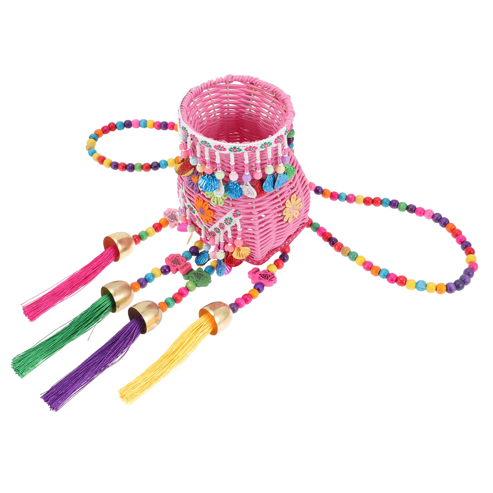 Plastic Basket Children Backpack Fringe Nursery Storage Container Fruit Accessories Household Items Safe Ethnic Style
Plastic Basket Children Backpack Fringe Nursery Storage Container Fruit Accessories Household Items Safe Ethnic Style