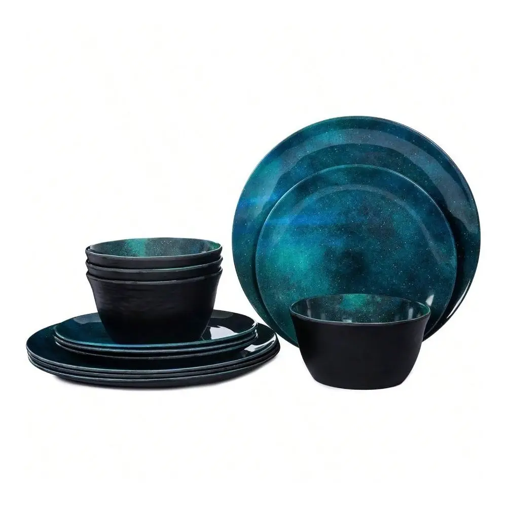 Dinnerware Sets For 4 12pcs Plates And Bowls Sets For Daily Use Dishwasher BPAfree Teal Green
Dinnerware Sets For 4 12pcs Plates And Bowls Sets For Daily Use Dishwasher BPAfree Teal Green