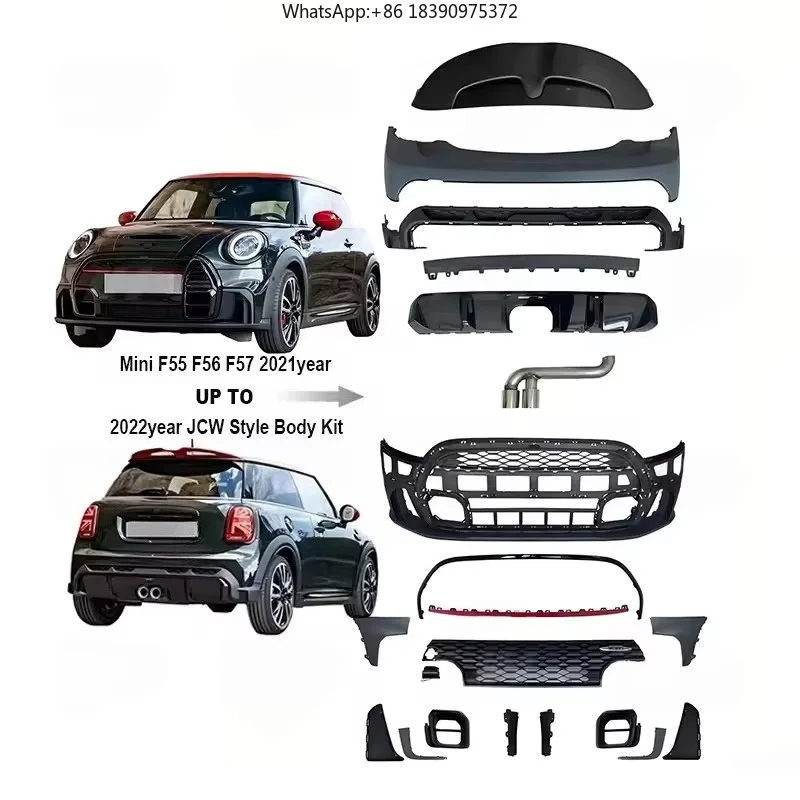 For Mini Cooper 2021-2022 Jcw Style Body Kit Front Rear Bumper Body Kits PP ABS Material for Auto Upgrade 2022 Jcw Style Bodykit
For Mini Cooper 2021-2022 Jcw Style Body Kit Front Rear Bumper Body Kits PP ABS Material for Auto Upgrade 2022 Jcw Style Bodykit
