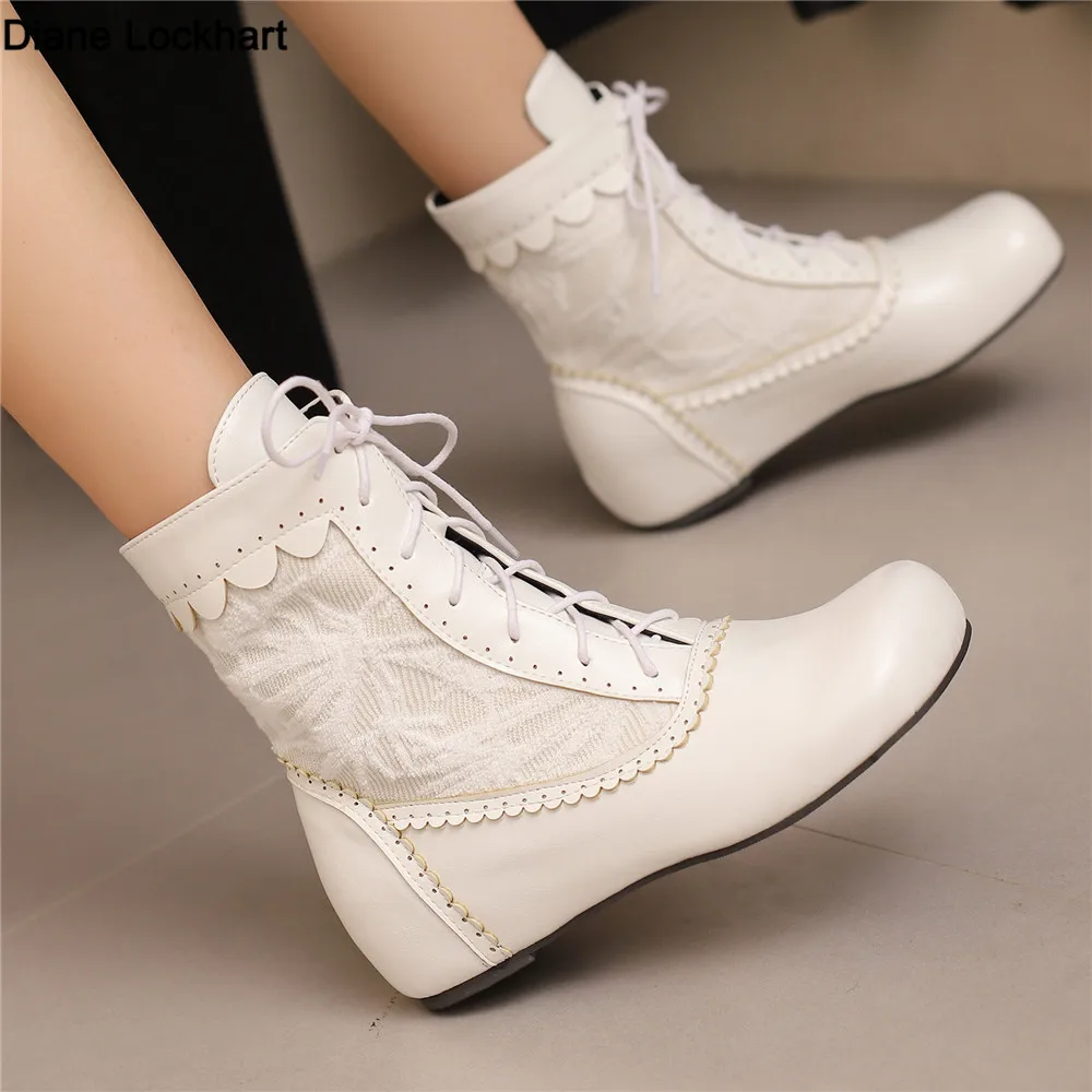 Design Ankle Boots for Women Round Toe Internal Height Lace Up Large Size 48 49 50 Fashion Dating Booties Spring Autumn New
Design Ankle Boots for Women Round Toe Internal Height Lace Up Large Size 48 49 50 Fashion Dating Booties Spring Autumn New