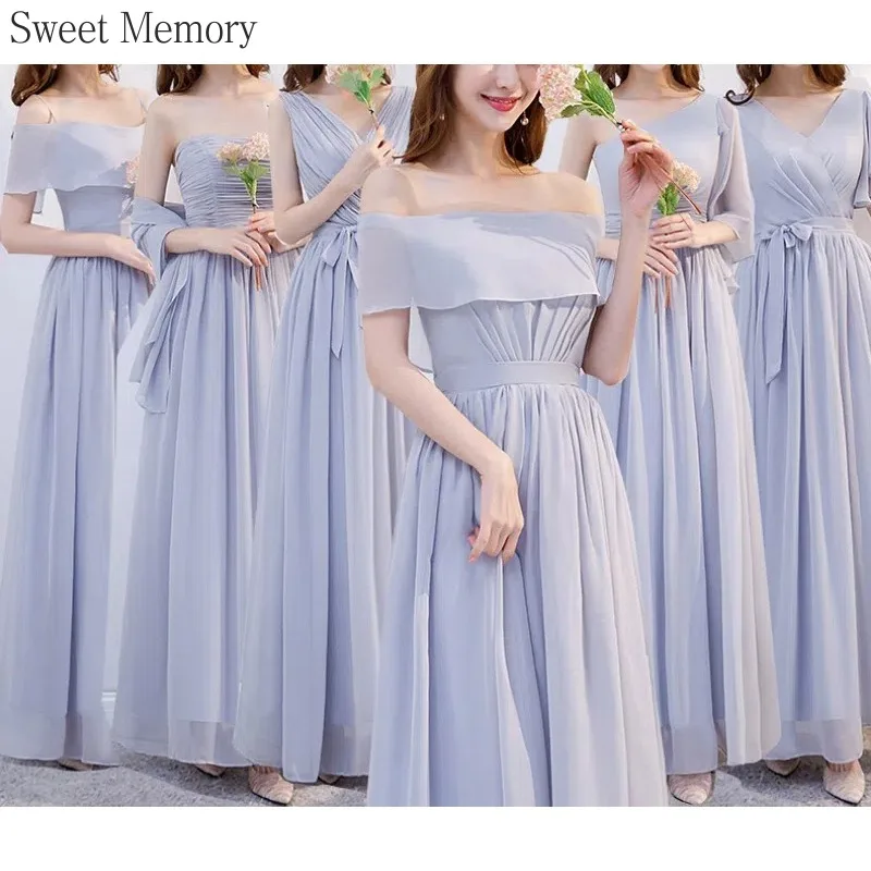 D485 Customized Chiffon Gray Bridesmaid Dress Long Sweet Memory Elegant Party Dresses Robes De Cocktail Evening Gown For Girls
D485 Customized Chiffon Gray Bridesmaid Dress Long Sweet Memory Elegant Party Dresses Robes De Cocktail Evening Gown For Girls