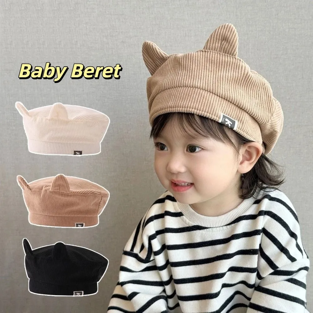Fashion Cute Baby Corduroy Beret Korean Boy Girl Cat Ear Beret Flat Top Sweet Duck Tongue Cap Spring Autumn
Fashion Cute Baby Corduroy Beret Korean Boy Girl Cat Ear Beret Flat Top Sweet Duck Tongue Cap Spring Autumn