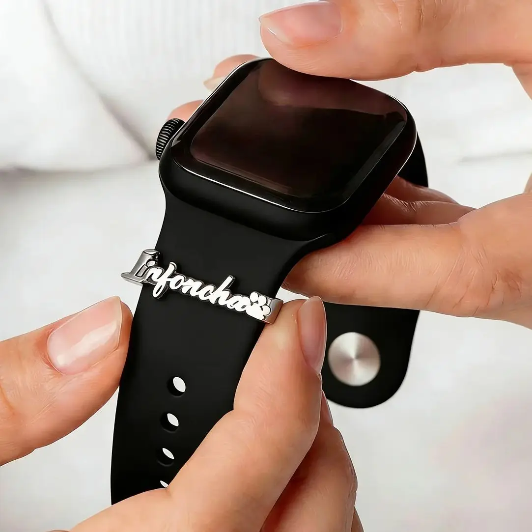 Unique Custom Name Watch Band Charm Stainless Steel Fashion Letter Decorative Loop With Paw Print For Smart Watch Band Jewelry
Unique Custom Name Watch Band Charm Stainless Steel Fashion Letter Decorative Loop With Paw Print For Smart Watch Band Jewelry