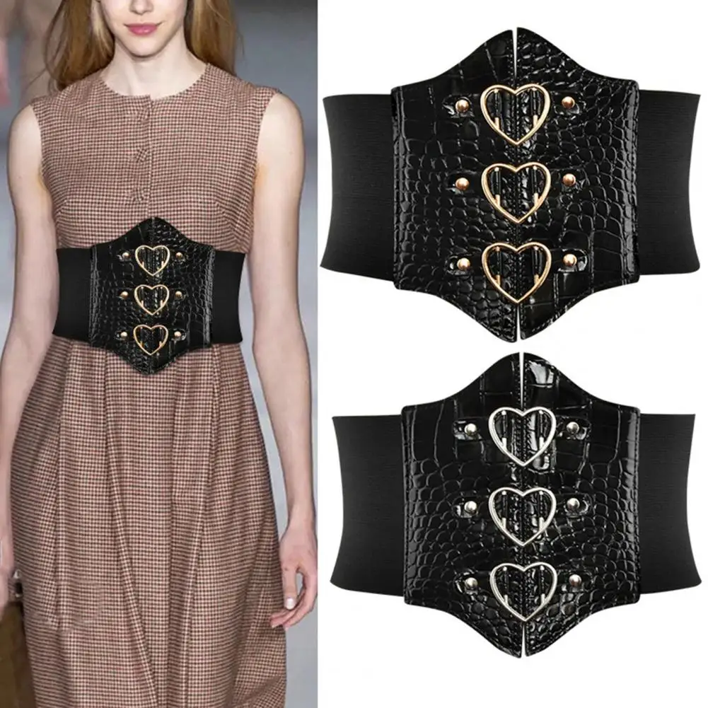 Women Corset Heart Wide Faux Leather Good Elasticity Push Up Cincher Belt For Body Shaping Lady's Belt Dryad
Women Corset Heart Wide Faux Leather Good Elasticity Push Up Cincher Belt For Body Shaping Lady's Belt Dryad