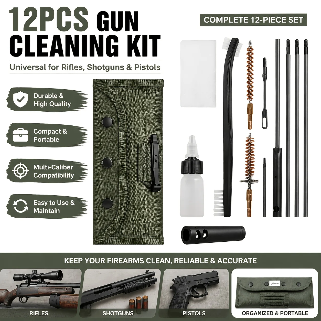 10PCS/Pack AR15 M16 M4 Gun Brushes Cleaning Kit Airsoft Pistol Cleanner 5.56mm .223 22LR .22 Tactical Rifle Gun Brushes Set
10PCS/Pack AR15 M16 M4 Gun Brushes Cleaning Kit Airsoft Pistol Cleanner 5.56mm .223 22LR .22 Tactical Rifle Gun Brushes Set