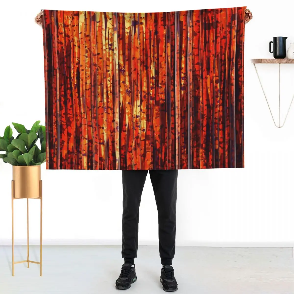 Abstract Orange Stripes Throw Blanket Soft Breathable Blanket for Night Sleeping
Abstract Orange Stripes Throw Blanket Soft Breathable Blanket for Night Sleeping