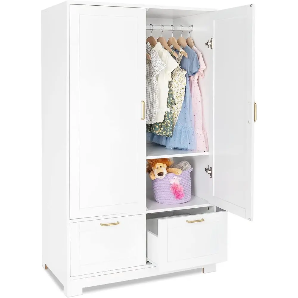 35 Wide White Freestanding Closet Cabinet with Adjustable Shelves for Bedroom and Dorm Use
35 Wide White Freestanding Closet Cabinet with Adjustable Shelves for Bedroom and Dorm Use