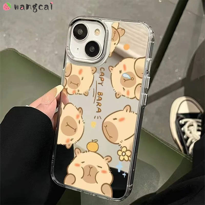 Cute Capybara Phone Case For Vivo X300 S30 X200 Pro Mini FE X200S X100S X90S X100 Ultra X90 X80 Pro Luxury Cartoon Mirror Cover
Cute Capybara Phone Case For Vivo X300 S30 X200 Pro Mini FE X200S X100S X90S X100 Ultra X90 X80 Pro Luxury Cartoon Mirror Cover