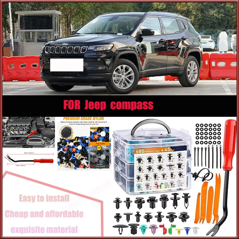 For Jeep Compass Buick Chevrolet Audi Car Plastic Retainer Clips Kit 680+45pcs Auto Fender Push Pin Car Fastener Clip Mixed Set
For Jeep Compass Buick Chevrolet Audi Car Plastic Retainer Clips Kit 680+45pcs Auto Fender Push Pin Car Fastener Clip Mixed Set