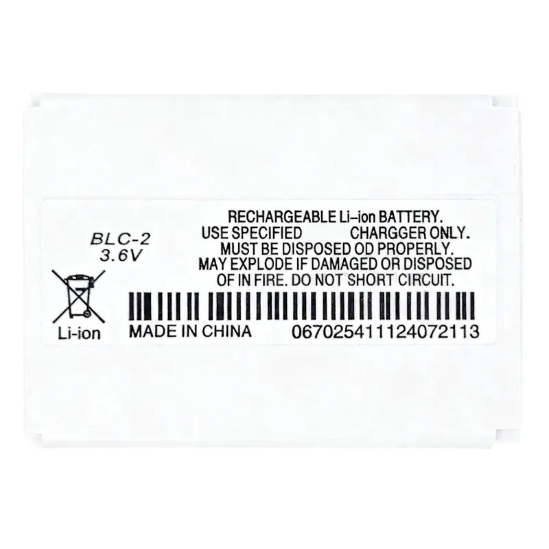 BLC-2 1000mAh Battery For 3310/3330/3350/3530/6650/6800 Mobile Phone Battery
BLC-2 1000mAh Battery For 3310/3330/3350/3530/6650/6800 Mobile Phone Battery