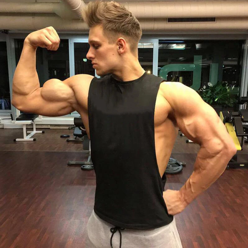 Мужские спортивные майки для бега, летние топы с глубокими вырезами на рукавах, хлопковая одежда для спортзала, футболки без рукавов с боковыми разрезами, майки для бодибилдинга
Мужские спортивные майки для бега, летние топы с глубокими вырезами на рукавах, хлопковая одежда для спортзала, футболки без рукавов с боковыми разрезами, майки для бодибилдинга