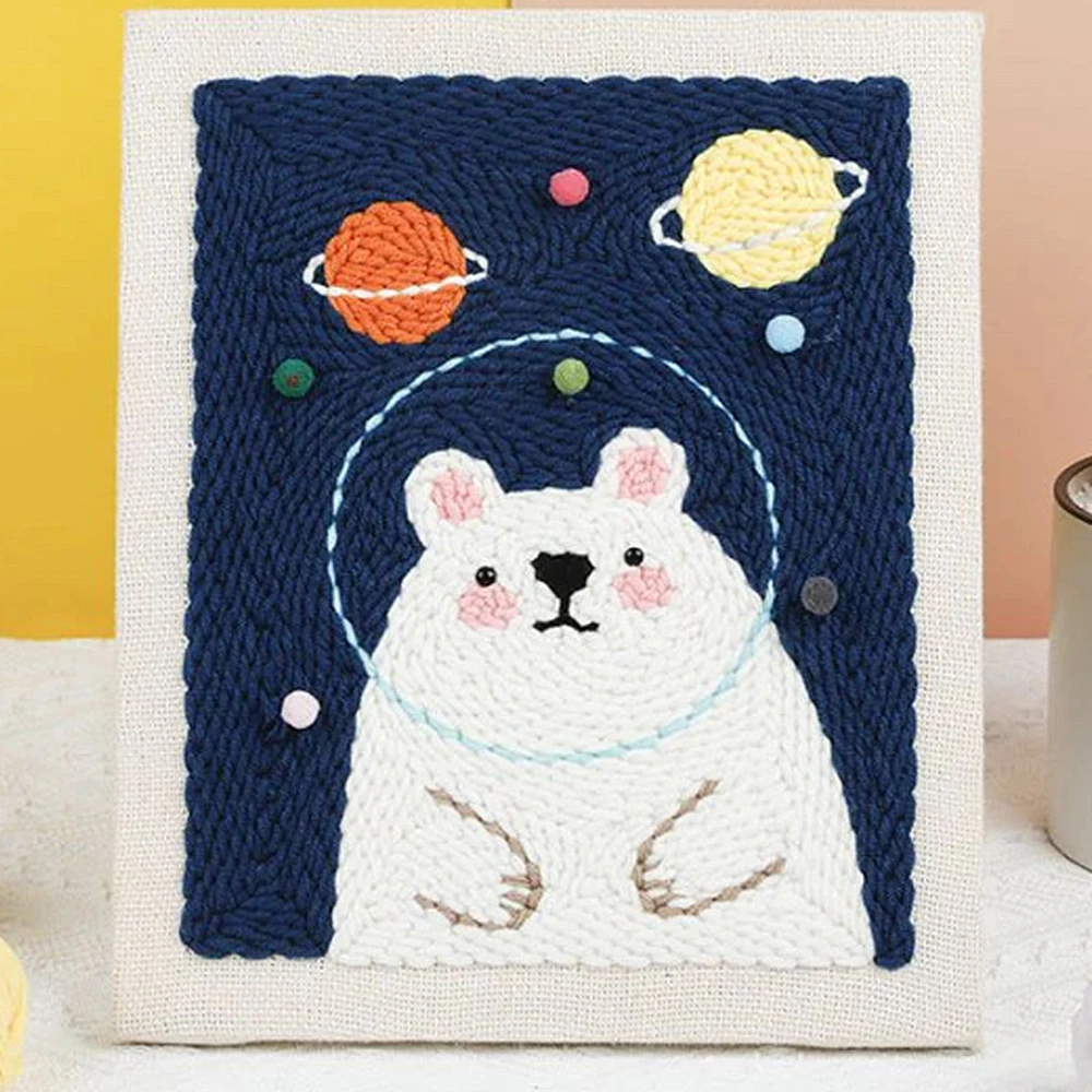 25x30cm Punch Needle Embroidery Cute Animal Picture Cross stitch kits Punch Neddle Kit for Adults Beginners DIY Craft Sewing
25x30cm Punch Needle Embroidery Cute Animal Picture Cross stitch kits Punch Neddle Kit for Adults Beginners DIY Craft Sewing
