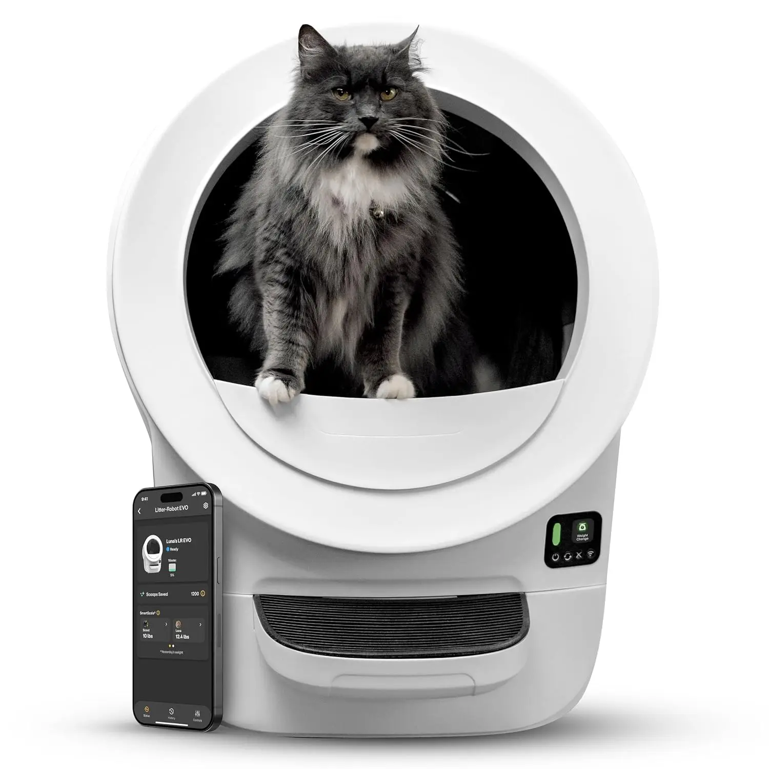 Litter-Robot EVO by , White - Automatic Self-Cleaning Cat Litter Box, Compact Space-Saving Design, Advanced Odor, Customized
Litter-Robot EVO by , White - Automatic Self-Cleaning Cat Litter Box, Compact Space-Saving Design, Advanced Odor, Customized