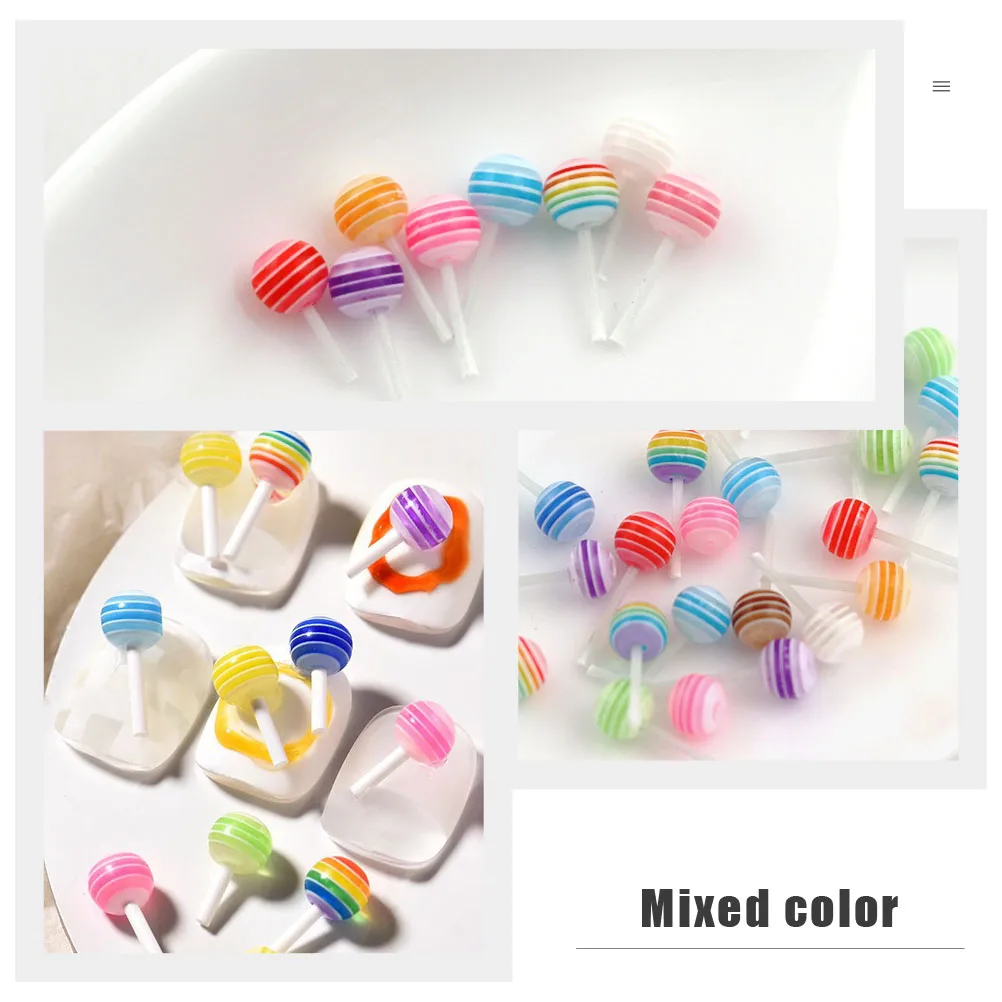 30pcs Nail Art Decor Resin Lollipop naments for DIY Manicure Accessory Small Supply Shiny Cool Nail Decoration
30pcs Nail Art Decor Resin Lollipop naments for DIY Manicure Accessory Small Supply Shiny Cool Nail Decoration