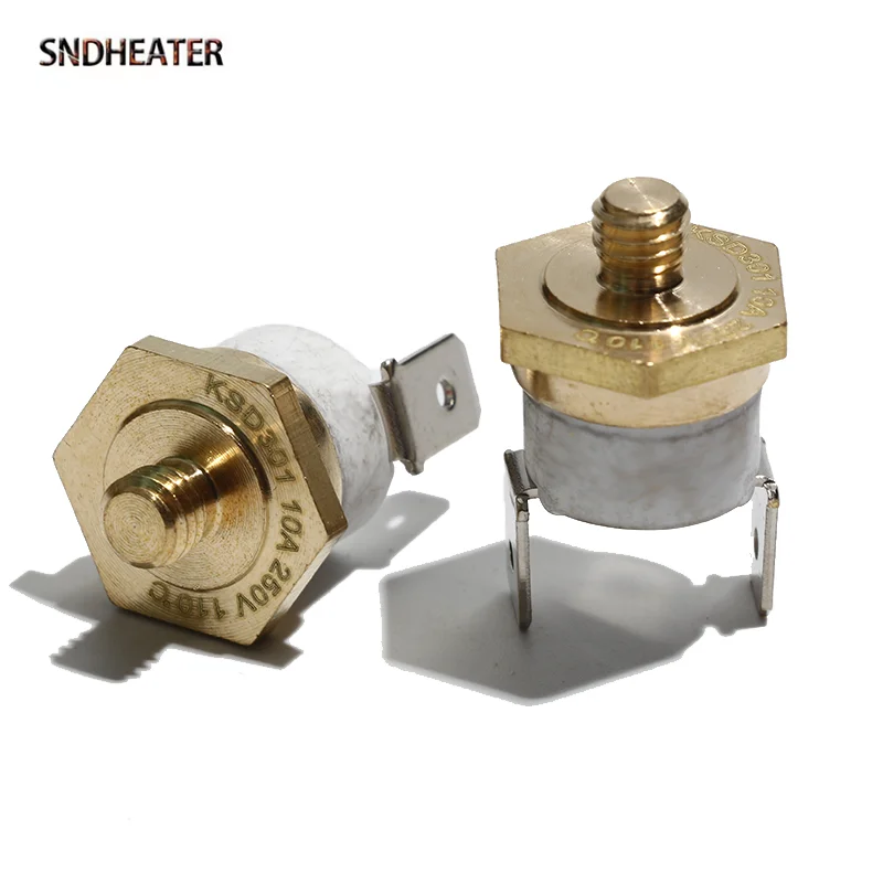 SNDHEATER KSD301 250V 10A Automatic Temperature Control Switch Ceramic Thermostat Element with M4 Thread 60C 80C 85C 150C 10pcs
SNDHEATER KSD301 250V 10A Automatic Temperature Control Switch Ceramic Thermostat Element with M4 Thread 60C 80C 85C 150C 10pcs