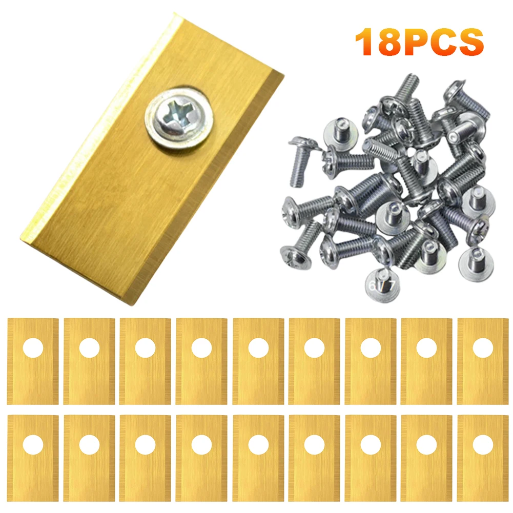 18Pcs Grass Trimmer Blades Replacement Stainless Steel Lawn Mower Cutting Blade for Worx Landroid Garden Robotic Lawnmower Tools
18Pcs Grass Trimmer Blades Replacement Stainless Steel Lawn Mower Cutting Blade for Worx Landroid Garden Robotic Lawnmower Tools