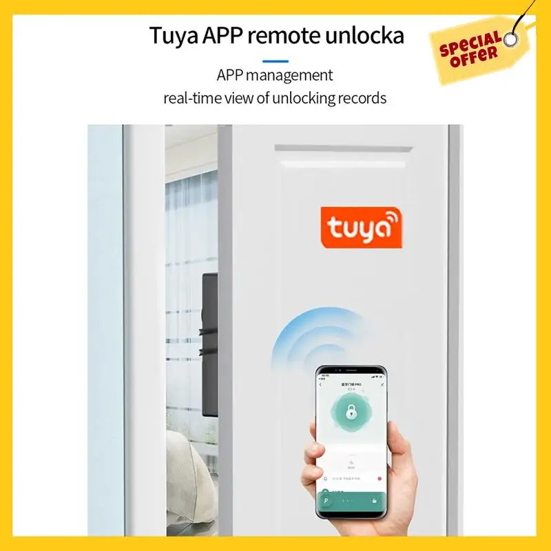 Smart Tuya App IC Card Lock For Wooden Door Bluetooth Lock Electronic Door Lock No Drill Indoor Concealed Installation Durable
Smart Tuya App IC Card Lock For Wooden Door Bluetooth Lock Electronic Door Lock No Drill Indoor Concealed Installation Durable