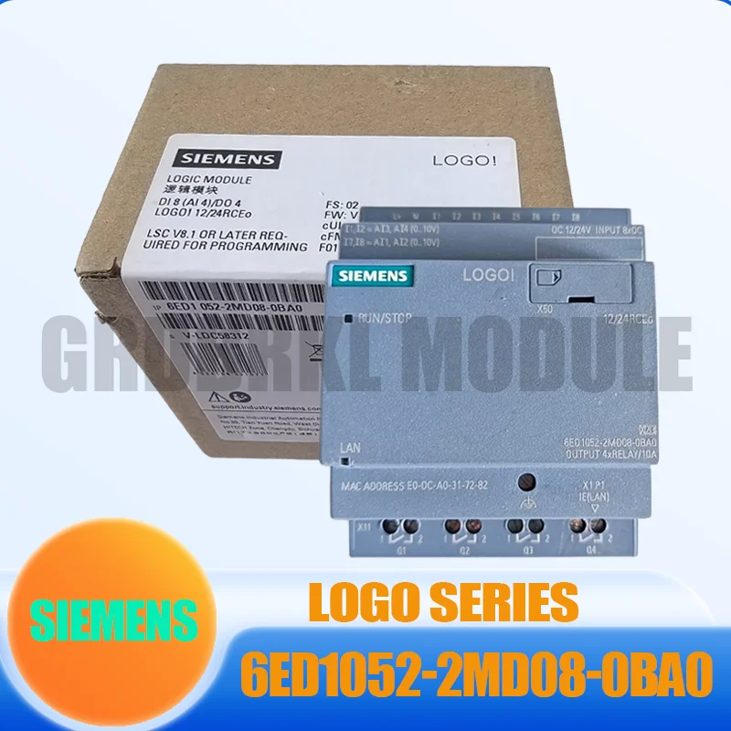 New Original SIEMENS 6ED1052-2MD08-0BA0 6ED1052-2MD08-0BA1 LOGO! Logic Control Module
New Original SIEMENS 6ED1052-2MD08-0BA0 6ED1052-2MD08-0BA1 LOGO! Logic Control Module
