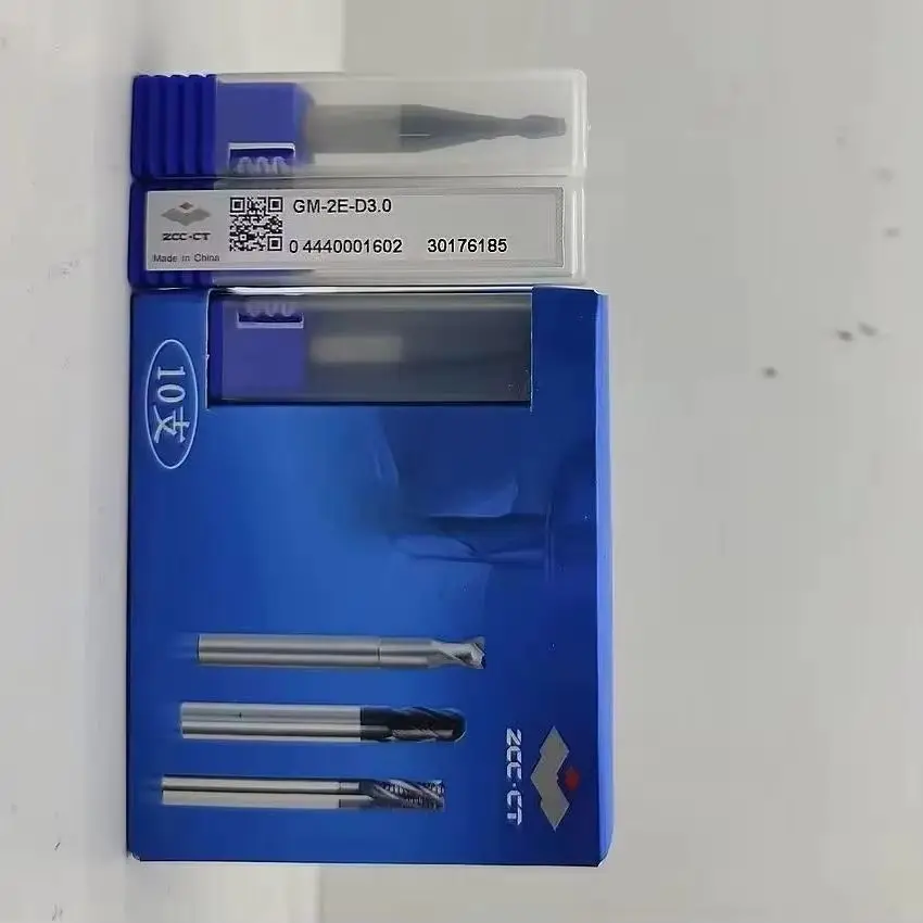 GM-2E-D3.0 ZCC.CT 2 edge straight shank flat end milling cutter Φ3.0*6*8*50 2T Flat End Mills 2 Flutes 2T Flat End Mills
GM-2E-D3.0 ZCC.CT 2 edge straight shank flat end milling cutter Φ3.0*6*8*50 2T Flat End Mills 2 Flutes 2T Flat End Mills