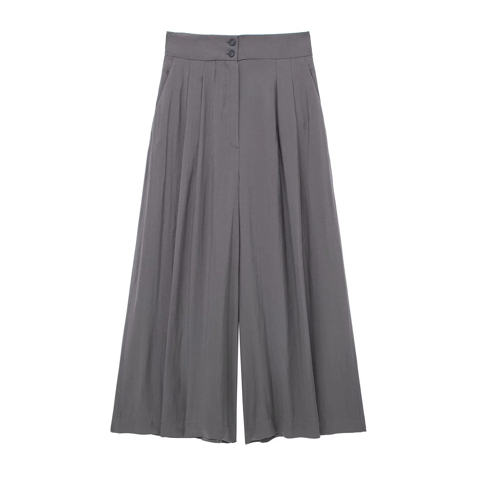 Women's new Fashion side pocket decoration loose versatile casual draped pleated pants retro high waisted zipper women's pants
Women's new Fashion side pocket decoration loose versatile casual draped pleated pants retro high waisted zipper women's pants