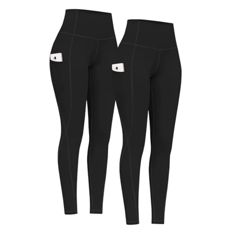 PHISOCKAT 2 Pack High Waist Yoga Pants with Pockets, Tummy Control Leggings, Workout 4 Way Stretch Yoga Leggings
PHISOCKAT 2 Pack High Waist Yoga Pants with Pockets, Tummy Control Leggings, Workout 4 Way Stretch Yoga Leggings