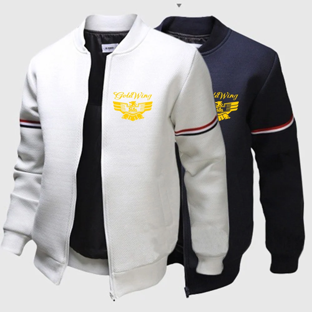 2024 Goldwing GL 1500 New Spring and Autumn Men Fashion Jackets Outdoor Sportwears Solid Color Stand Collar Flight Jackets
2024 Goldwing GL 1500 New Spring and Autumn Men Fashion Jackets Outdoor Sportwears Solid Color Stand Collar Flight Jackets
