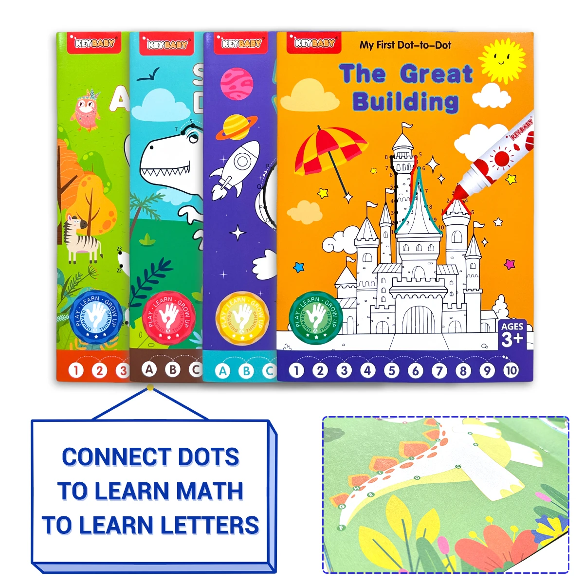 4 Pack Dot-to-Dot Activity Books Connect Puzzles With Animals Dinosaurs Vehicles Buildings For Early Math And Alphabet Learning
4 Pack Dot-to-Dot Activity Books Connect Puzzles With Animals Dinosaurs Vehicles Buildings For Early Math And Alphabet Learning
