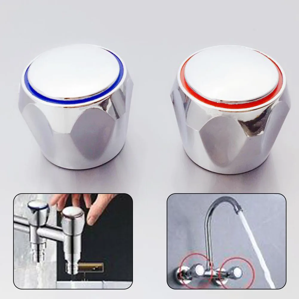 2pcs REPLACEMENT HOT & COLD Tap Handle Kitchen/bathroom Products Silver Universal Fit For Most Kitchen And Toilet Faucets
2pcs REPLACEMENT HOT & COLD Tap Handle Kitchen/bathroom Products Silver Universal Fit For Most Kitchen And Toilet Faucets