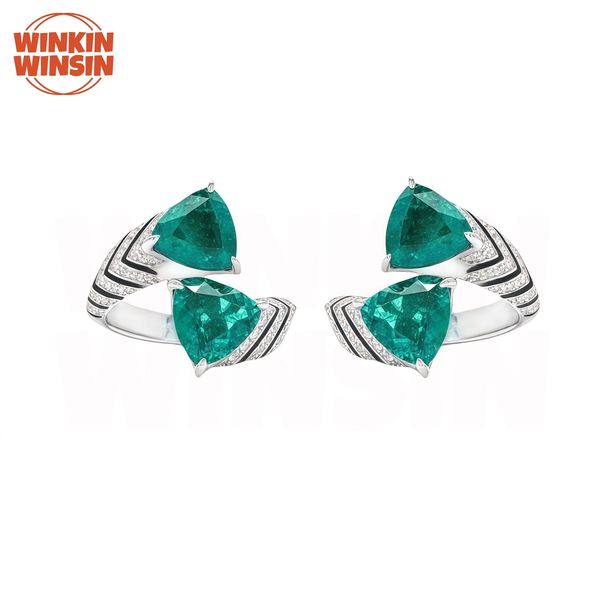 Winkin Winsin Luxury 925 Sterling Silver Leopard Stud Earrings Fashion Zebra Pattern Emerald Green Gemstones Earrings Jewelry
Winkin Winsin Luxury 925 Sterling Silver Leopard Stud Earrings Fashion Zebra Pattern Emerald Green Gemstones Earrings Jewelry