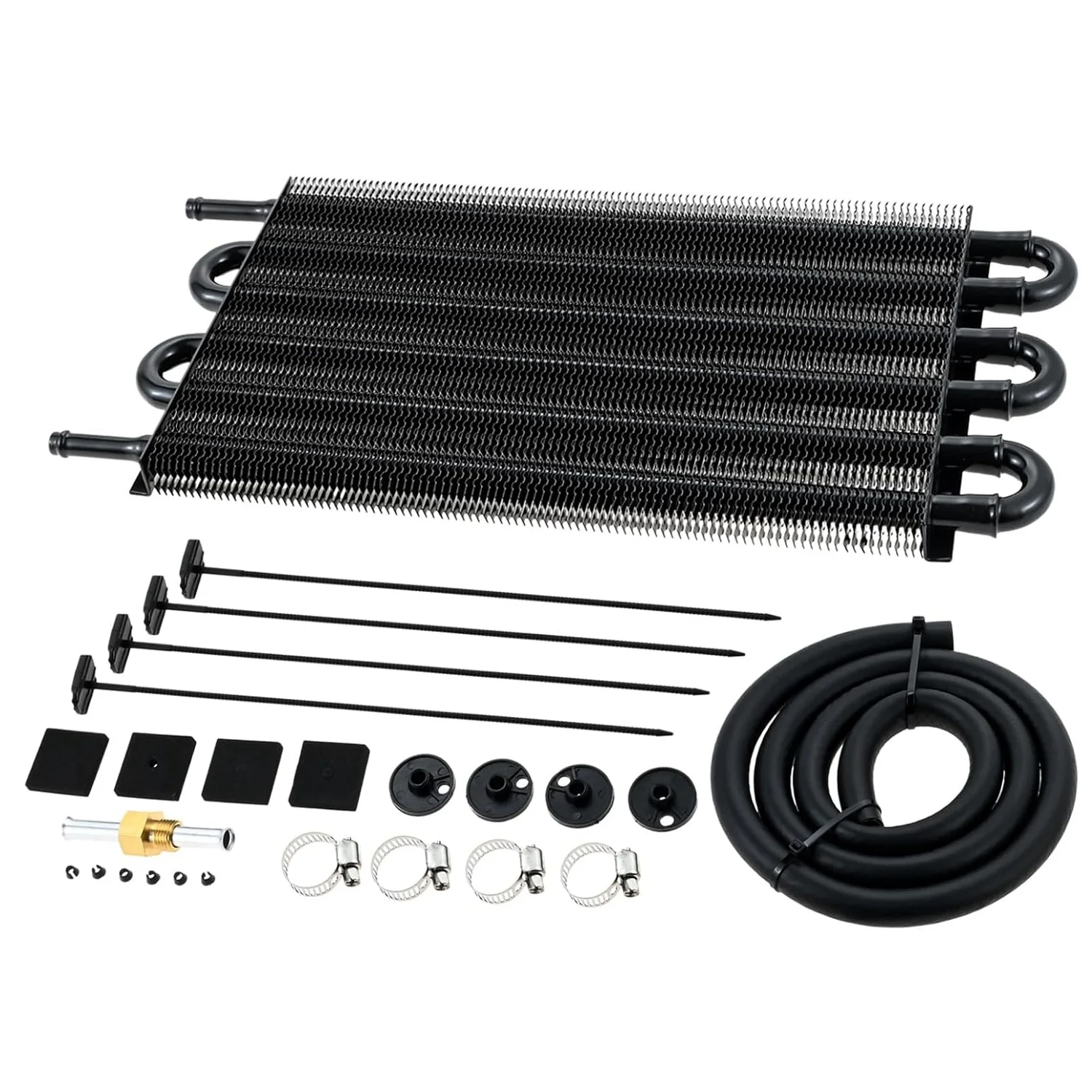 Car Transmission Oil Cooler Kit Universal 4/6/8 Pass 5/16" Tube and Fin Oil Cooler Engine Radiator Parts with Hose Mounting Kits
Car Transmission Oil Cooler Kit Universal 4/6/8 Pass 5/16" Tube and Fin Oil Cooler Engine Radiator Parts with Hose Mounting Kits