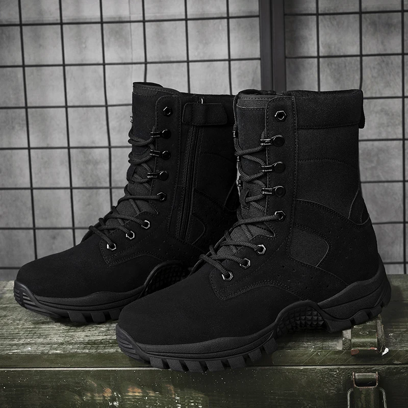 Men's Waterproof Leather Hiking Work Boots Non-Slip Lightweight Outdoors Breathable Non-Slip Desert Boots For M
Men's Waterproof Leather Hiking Work Boots Non-Slip Lightweight Outdoors Breathable Non-Slip Desert Boots For M