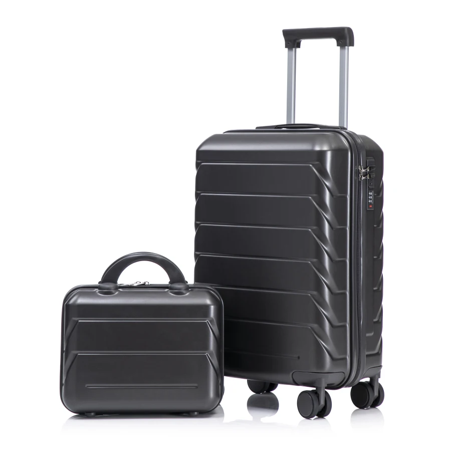 14"/20" 2 pcs/set in ABS Spinner Wheel Luggage with Combination Lock 14" Cosmetic Case Dark Gray
14"/20" 2 pcs/set in ABS Spinner Wheel Luggage with Combination Lock 14" Cosmetic Case Dark Gray