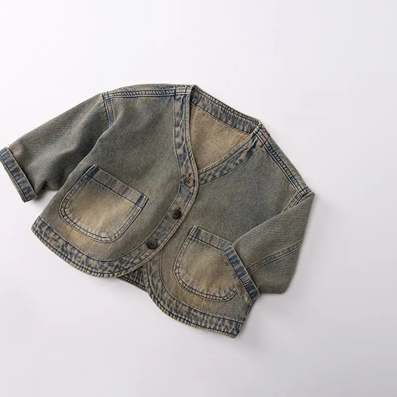 2025 Autumn New Children Long Sleeve Denim Jacket Boys Girls Vintage Denim Jacket Kids Casual Outerwear Toddler Clothes
2025 Autumn New Children Long Sleeve Denim Jacket Boys Girls Vintage Denim Jacket Kids Casual Outerwear Toddler Clothes