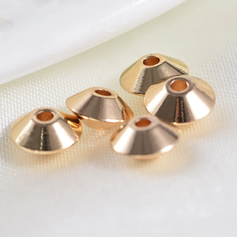 100pcs DIY charm 6*3mm copper bead for bracelet insulation conical loose bead holes accessories
100pcs DIY charm 6*3mm copper bead for bracelet insulation conical loose bead holes accessories