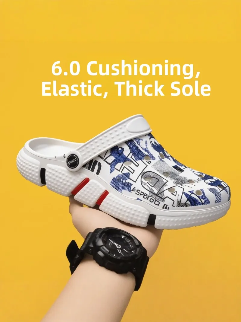 Men's Summer Outdoor Casual Driving Two-use Clog Shoes Anti-slip Breathable EVA Material Thick Bottom Comfortable Sandals
Men's Summer Outdoor Casual Driving Two-use Clog Shoes Anti-slip Breathable EVA Material Thick Bottom Comfortable Sandals