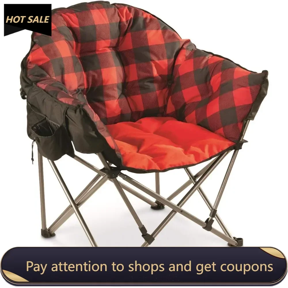Camping Chair, Oversized, Portable, Folding with Padded Seats, 500-lb. Capacity Red Plaid Freight free
Camping Chair, Oversized, Portable, Folding with Padded Seats, 500-lb. Capacity Red Plaid Freight free