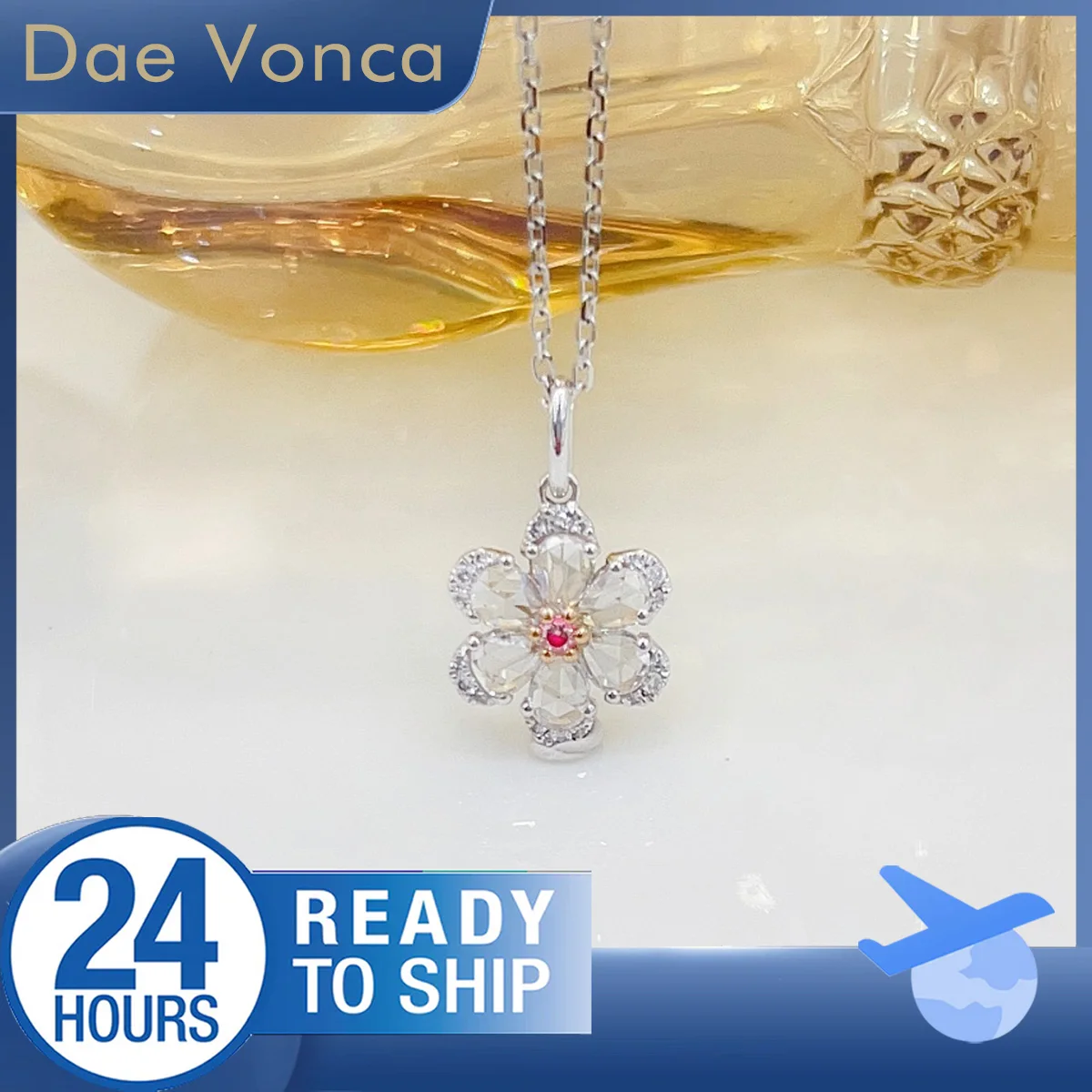 Rose Flower Necklace 18K White Gold Total about 0.33ct Natural Diamond Necklace Pink Diamond Necklace Birthday Gift for Wife
Rose Flower Necklace 18K White Gold Total about 0.33ct Natural Diamond Necklace Pink Diamond Necklace Birthday Gift for Wife