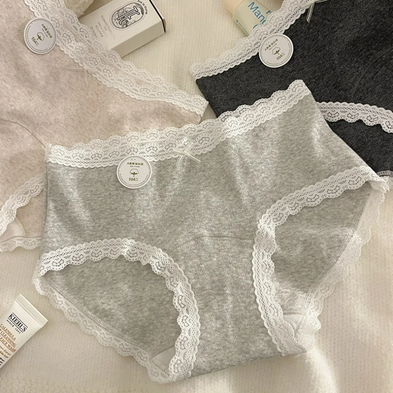 French Pure Cotton Lace Ladies Triangle Briefs Antibacterial Women's Innerwear Comfortable Breathable Ladies Lengthened Panties
French Pure Cotton Lace Ladies Triangle Briefs Antibacterial Women's Innerwear Comfortable Breathable Ladies Lengthened Panties