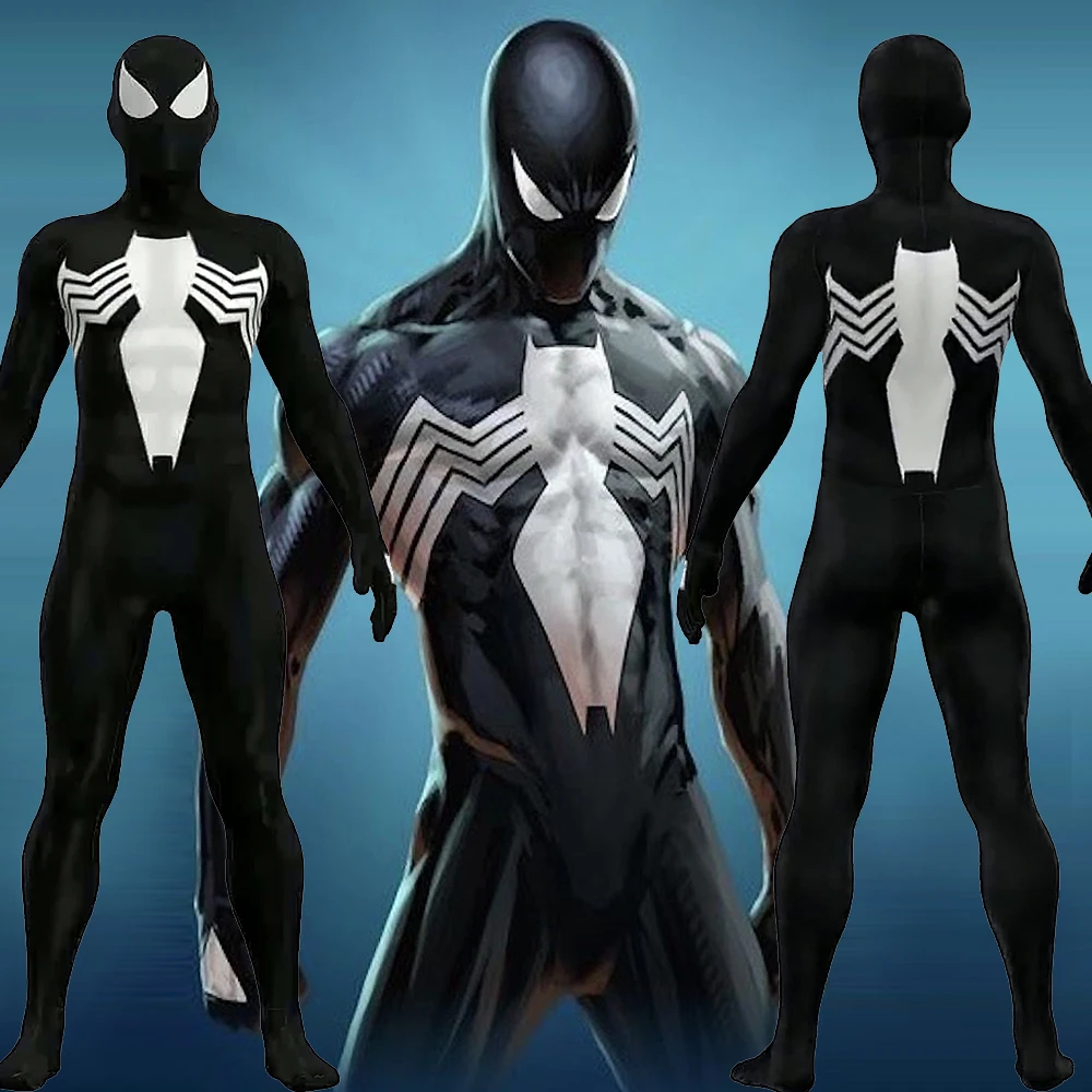 Venom Symbiote Spiderman Cosplay Superhero Black Spiderman Spandex Halloween Costume Venom Symbiote Cosplay Zentai Outfits
Venom Symbiote Spiderman Cosplay Superhero Black Spiderman Spandex Halloween Costume Venom Symbiote Cosplay Zentai Outfits