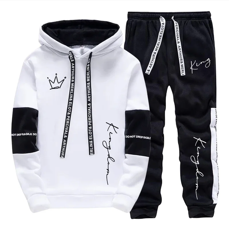 KING Letter Print Men's Set Hooded Sweatshirt Sweatpants Urban Casual Fashion Sportswear Male Home Outdoor Trendy Hoodie Outfits
KING Letter Print Men's Set Hooded Sweatshirt Sweatpants Urban Casual Fashion Sportswear Male Home Outdoor Trendy Hoodie Outfits