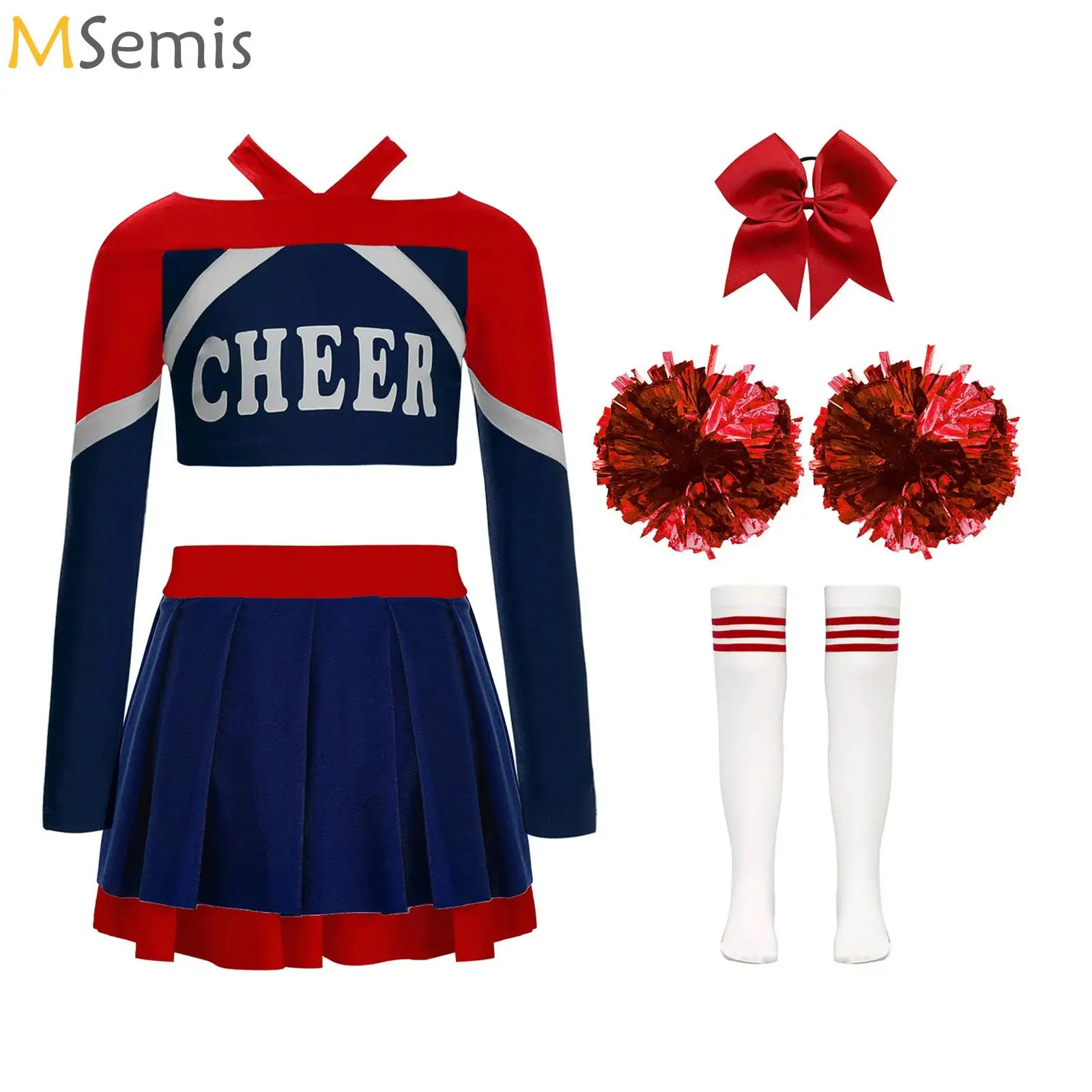 High School Cheerleader Costume for Teenage Girls Halloween Cheer Uniform Dance Competition Team Sports Cheerleading Dress Up
High School Cheerleader Costume for Teenage Girls Halloween Cheer Uniform Dance Competition Team Sports Cheerleading Dress Up
