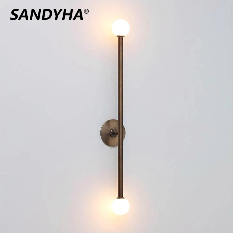 Nordic Minimalist Wall Lamp Coppery Linear Double Head Lighting Fixture Home Decor in Door Bedroom Headboard Corridor Led Lights
Nordic Minimalist Wall Lamp Coppery Linear Double Head Lighting Fixture Home Decor in Door Bedroom Headboard Corridor Led Lights