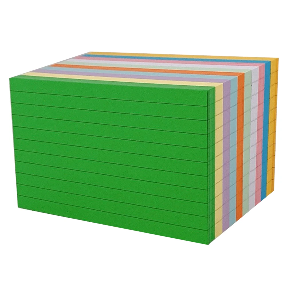 500 Sheets Index 10 Coloured Flash Cards Colors Non Punch Lightweight Portable Note Supply Word Cards Thickened
500 Sheets Index 10 Coloured Flash Cards Colors Non Punch Lightweight Portable Note Supply Word Cards Thickened